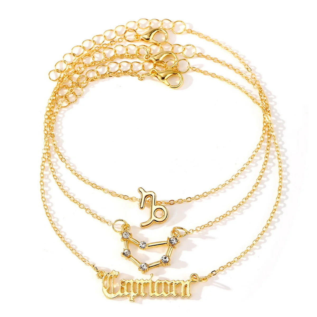 Zodiac Academy 3pc Set Zodiac Sign Anklets