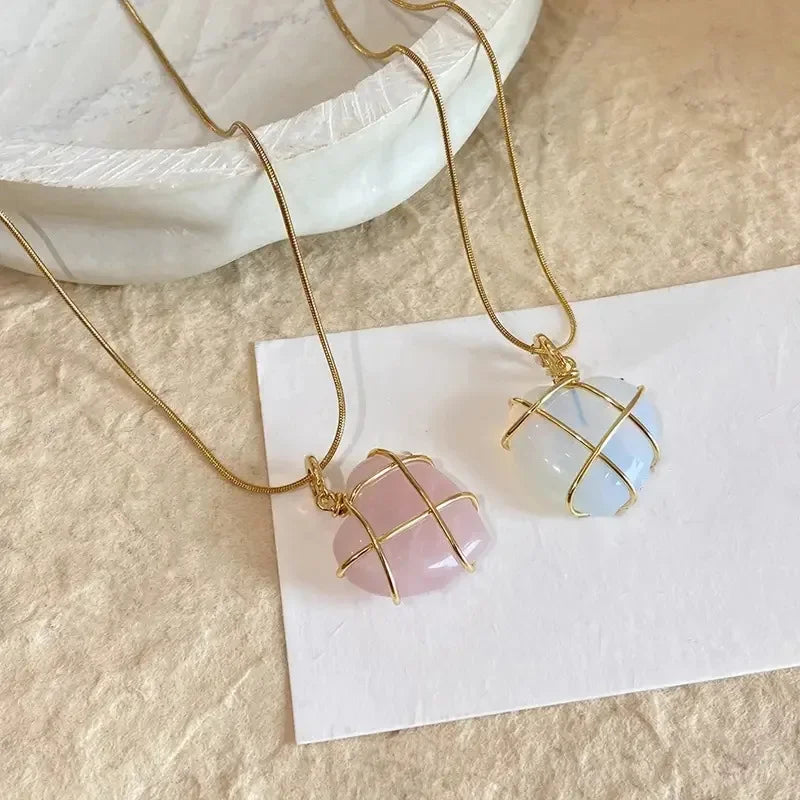 Barbie and the Diamond Castle Opal Heart Necklace
