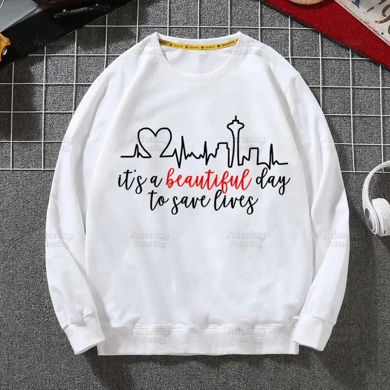 Grey's Anatomy White Sweatshirts