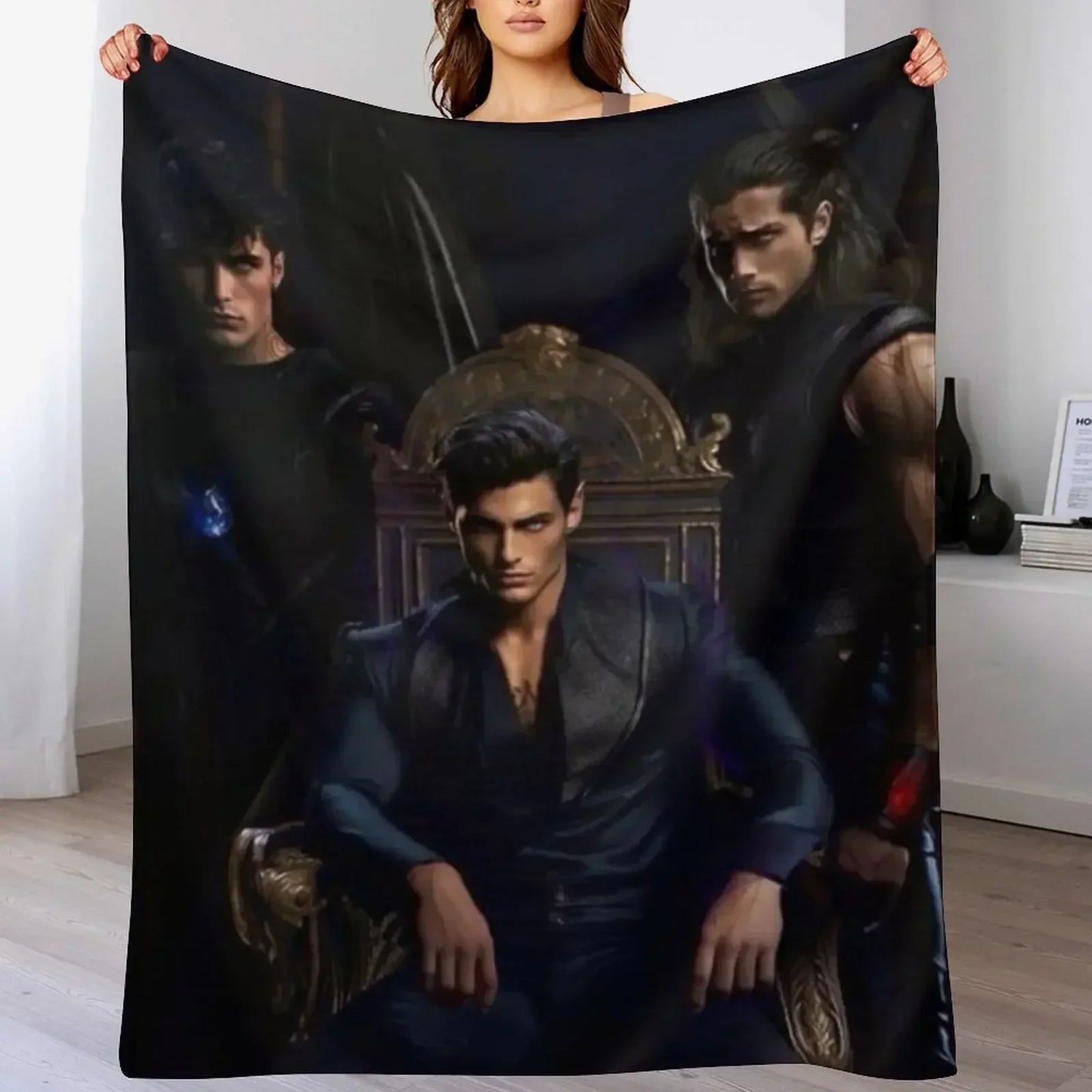 A Court of Thorns and Roses Rhysand, Cassian and Azriel Blanket