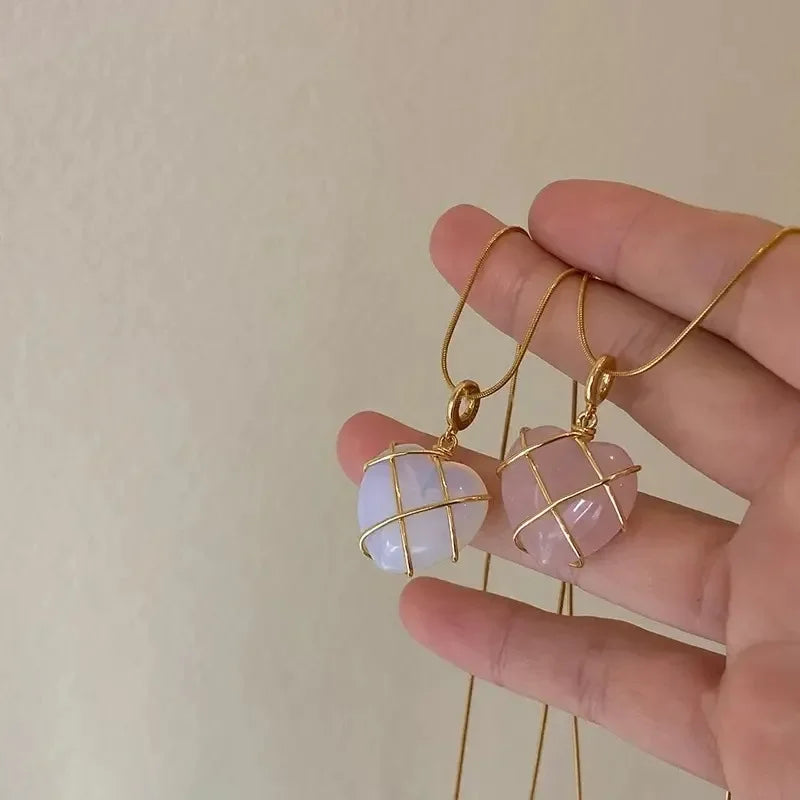 Barbie and the Diamond Castle Opal Heart Necklace