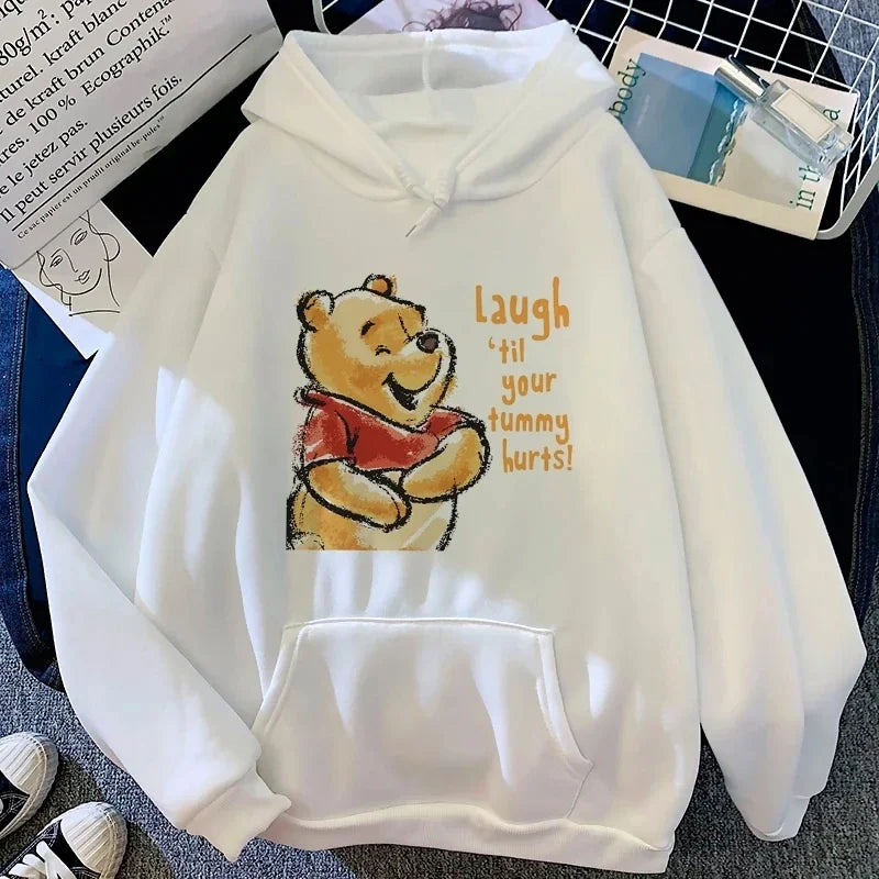 Disney Winnie The Pooh White Hoodies
