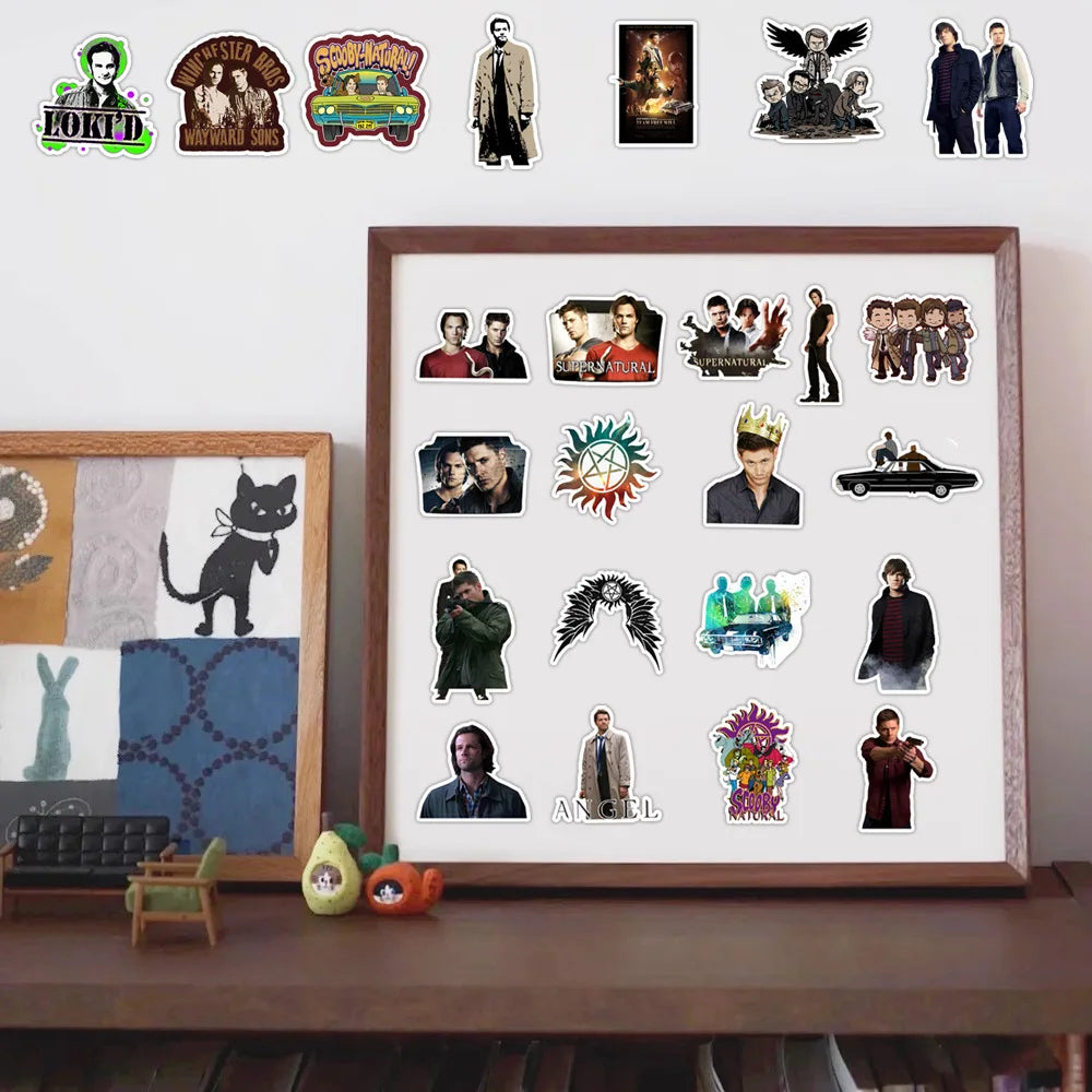 10, 30 or 50pcs Supernatural Stickers
