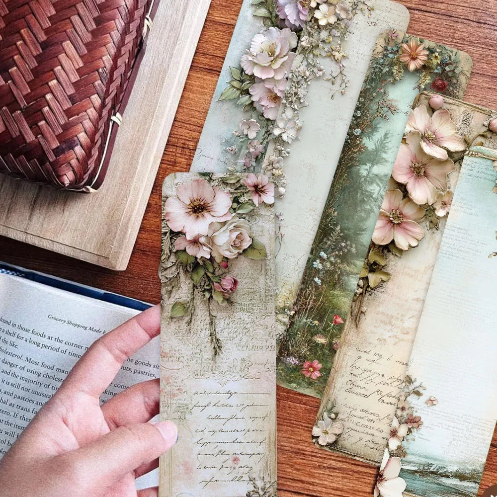 30pcs Vintage Landscape Wallflower Bookmarks