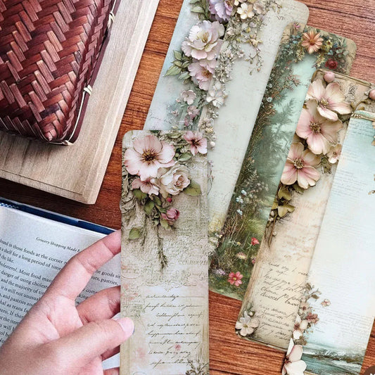 30pcs Vintage Landscape Wallflower Bookmarks