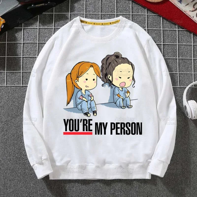 Grey's Anatomy White Sweatshirts