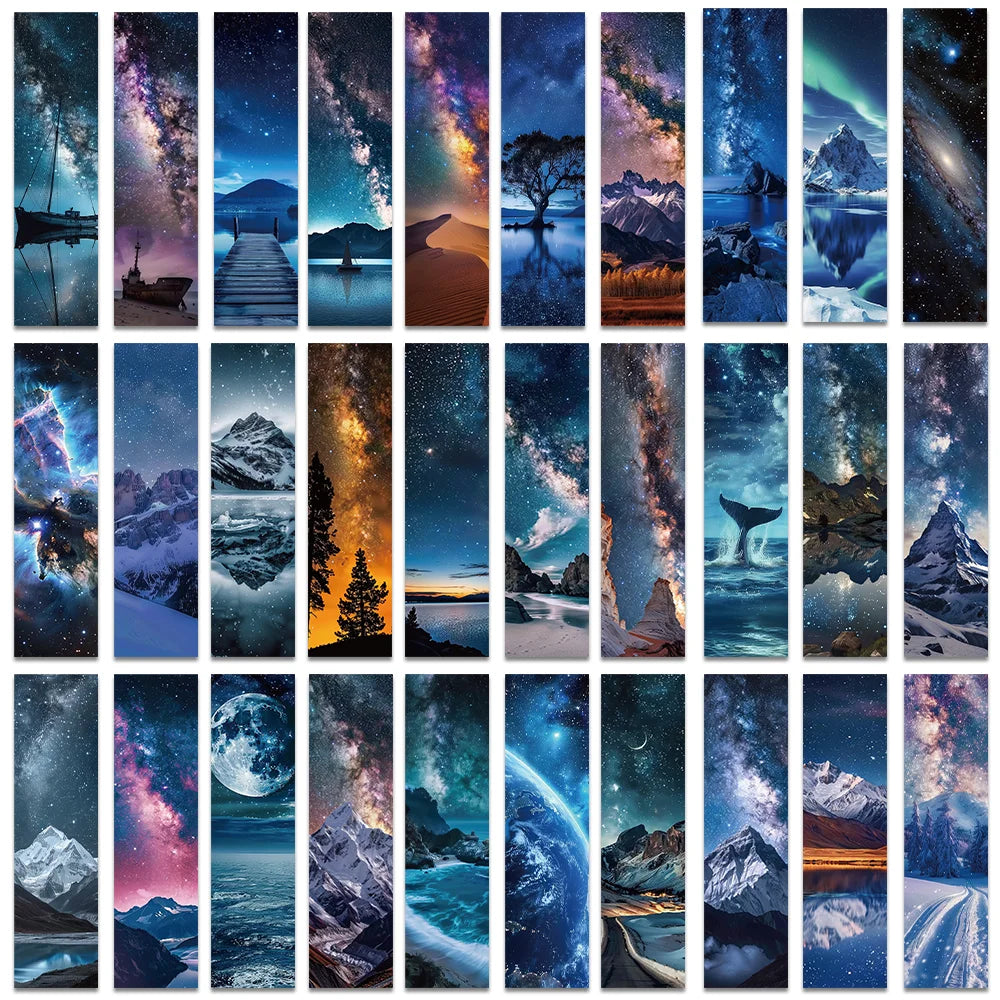 30pcs Wandering Star Bookmarks