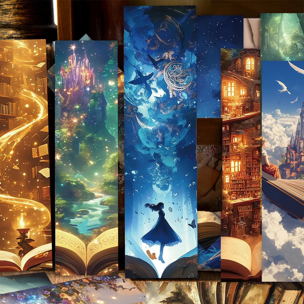 30pcs Fantasy World Of Books Bookmarks