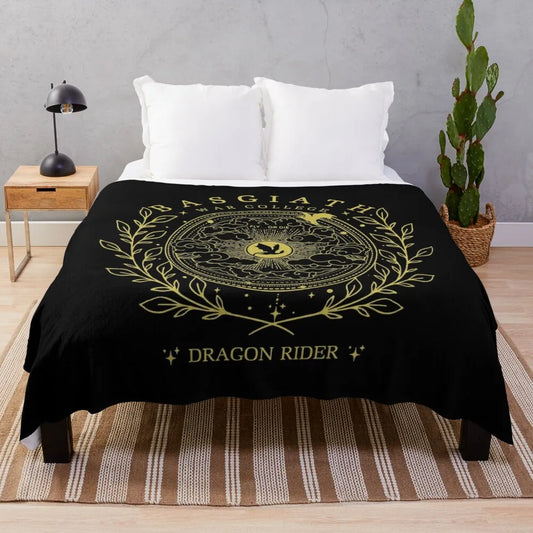 Fourth Wing Basgiath War College Dragon Rider Blanket