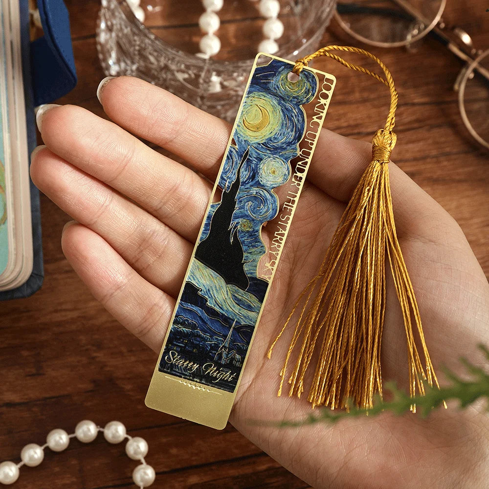 Hollow Exquisite Vincent Van Gogh Paintings Metal Bookmarks