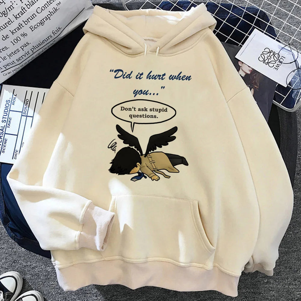 Supernatural Beige Hoodies