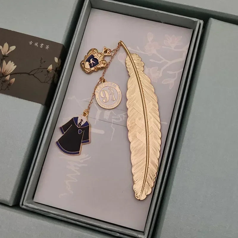 Harry Potter Gold Feather Bookmarks