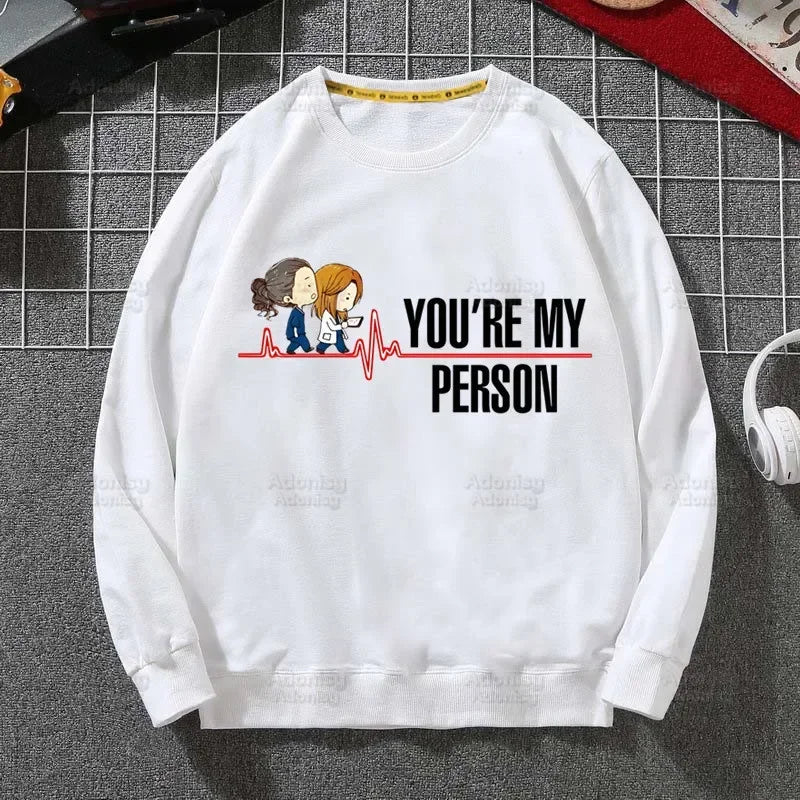Grey's Anatomy White Sweatshirts