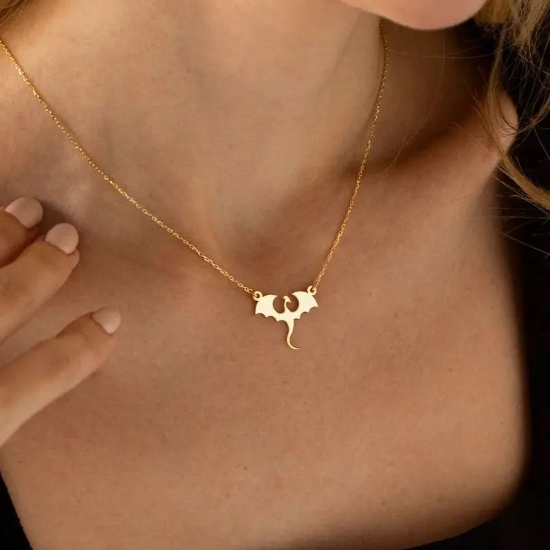 Fourth Wing Dragon Necklace