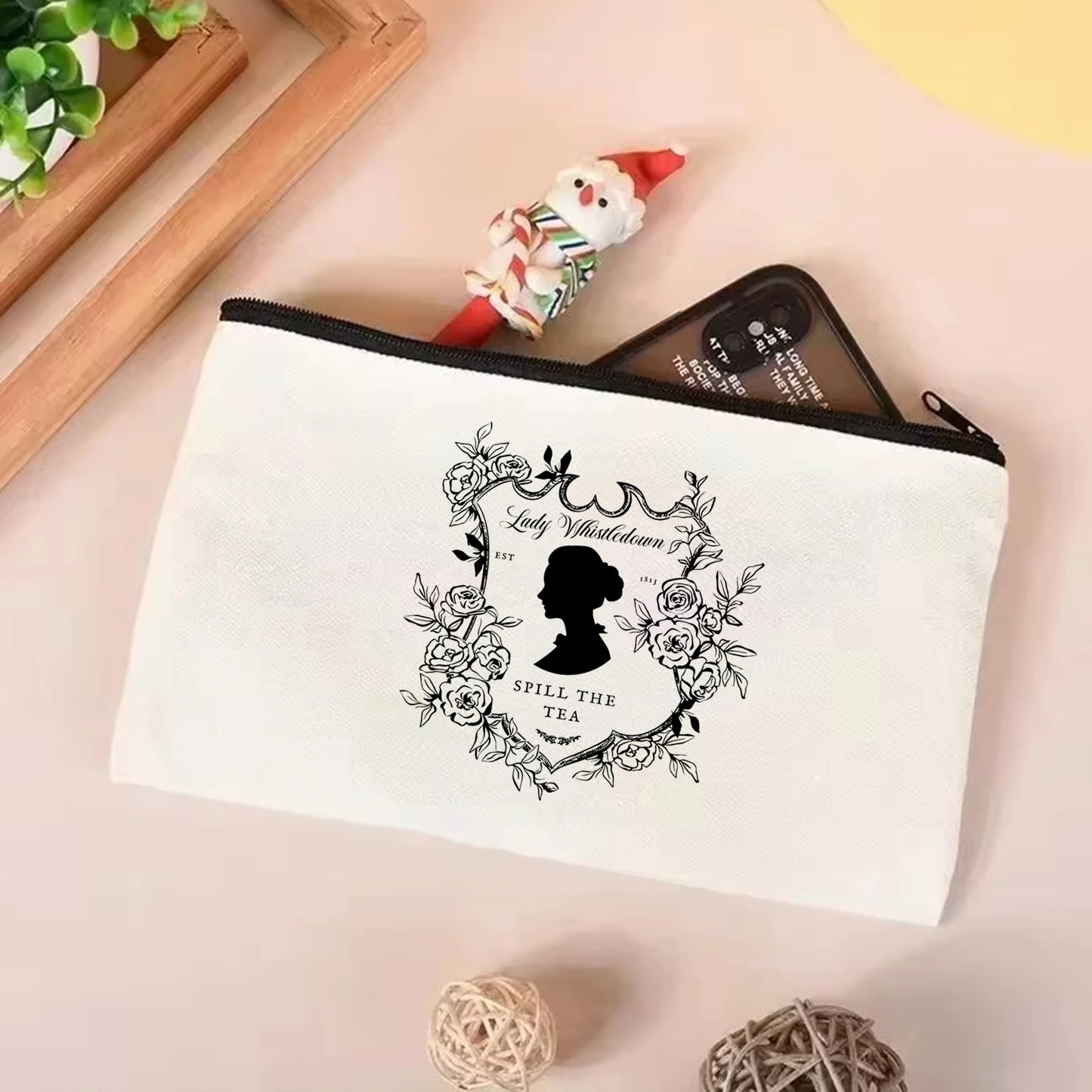 Bridgerton Lady Whistledown Spill The Tea Pencil Case