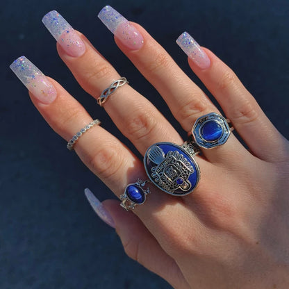 The Vampire Diaries Lapis Lazuli Daylight Rings