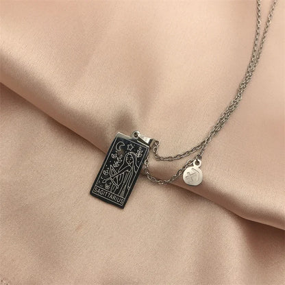 Zodiac Academy Geometric Zodiac Sign Necklaces