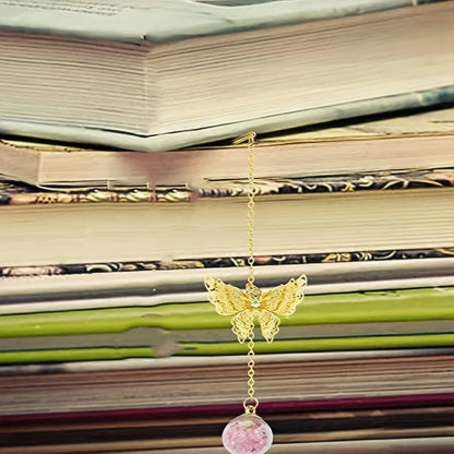 Butterfly Feather Metal Bookmark