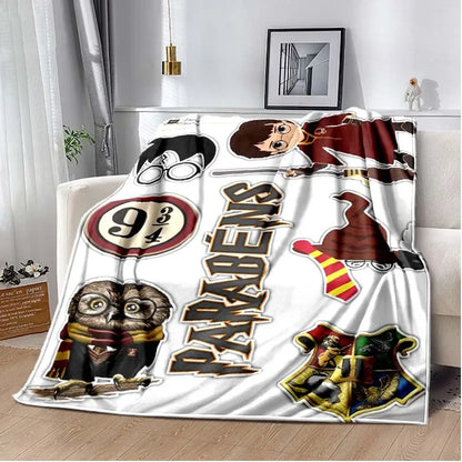 Harry Potter Cartoon Magic Tools Blankets