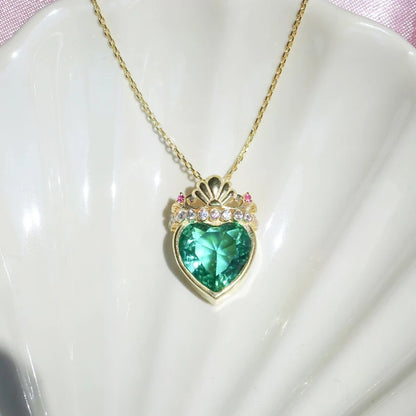 Disney Princess Ariel Crown Heart Necklace