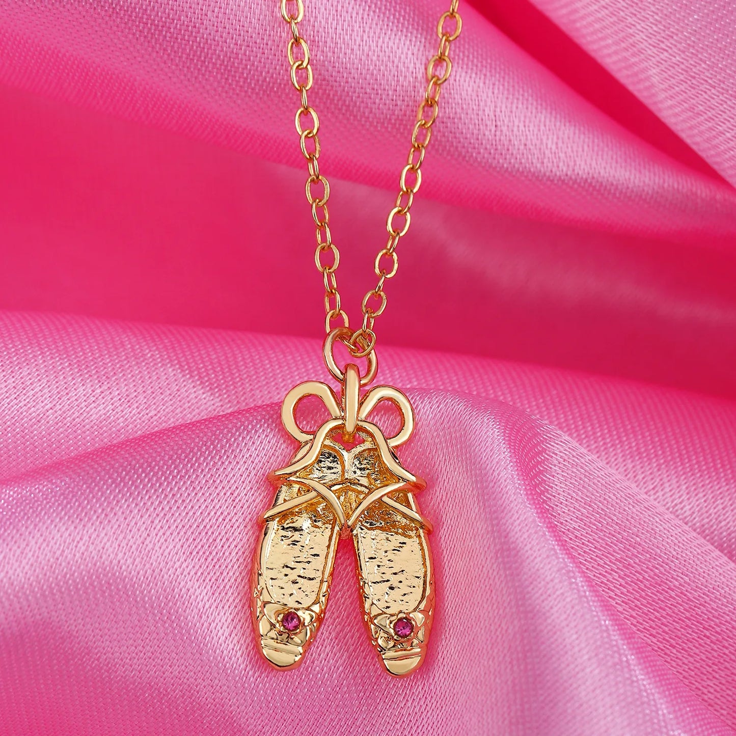 Barbie in the 12 Dancing Princesses Ballet Shoes Necklace