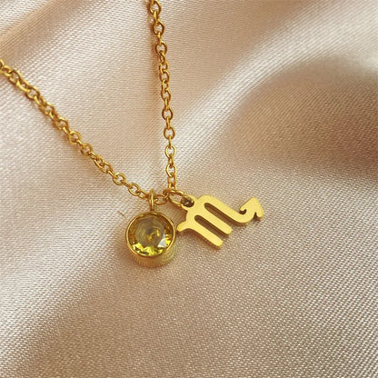 Zodiac Academy Birth Stone Zodiac Sign Necklaces