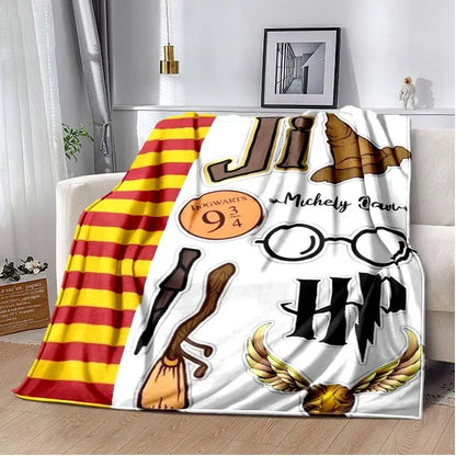 Harry Potter Cartoon Magic Tools Blankets