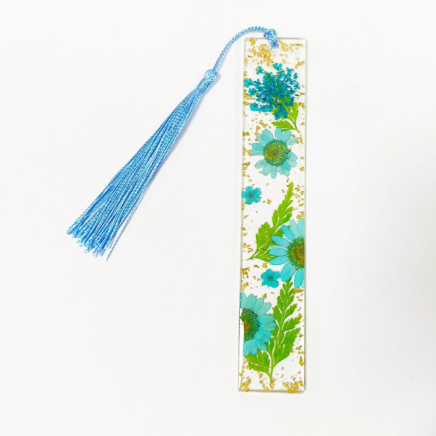 Pressed Flower Resin Tassel Bookmarks