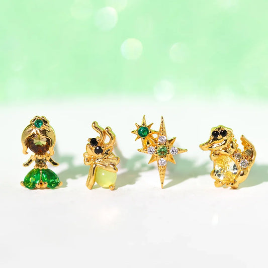 Disney Princess Tiana 4pcs Earrings