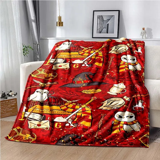 Harry Potter Cartoon Magic Tools Blankets