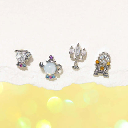 Disney Princess Beauty and the Beast 4pcs Earrings