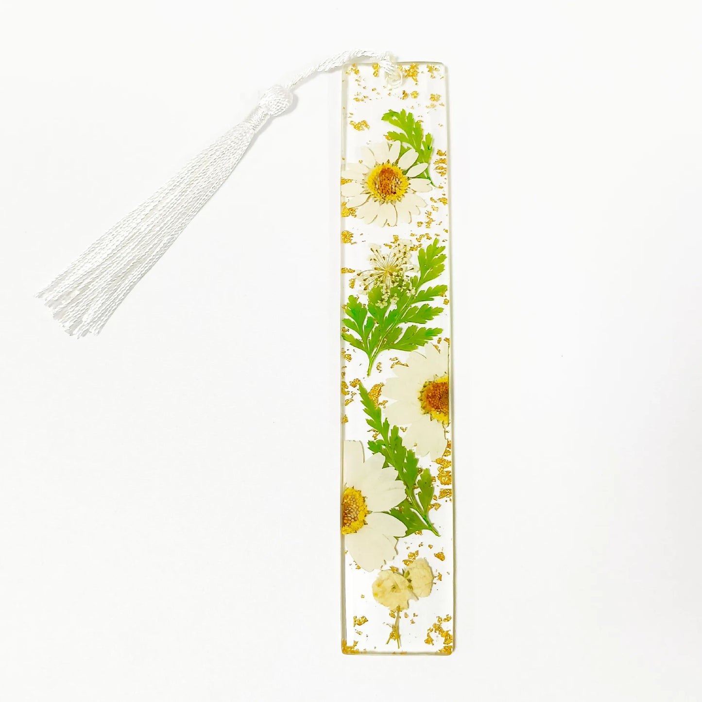 Pressed Flower Resin Tassel Bookmarks