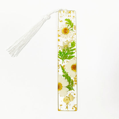 Pressed Flower Resin Tassel Bookmarks