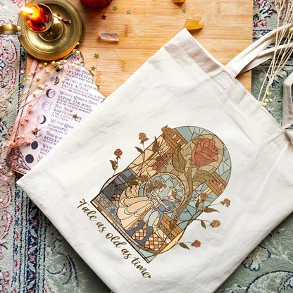 Disney Princess Beauty and the Beast Tale As Old As Time Tote Bag