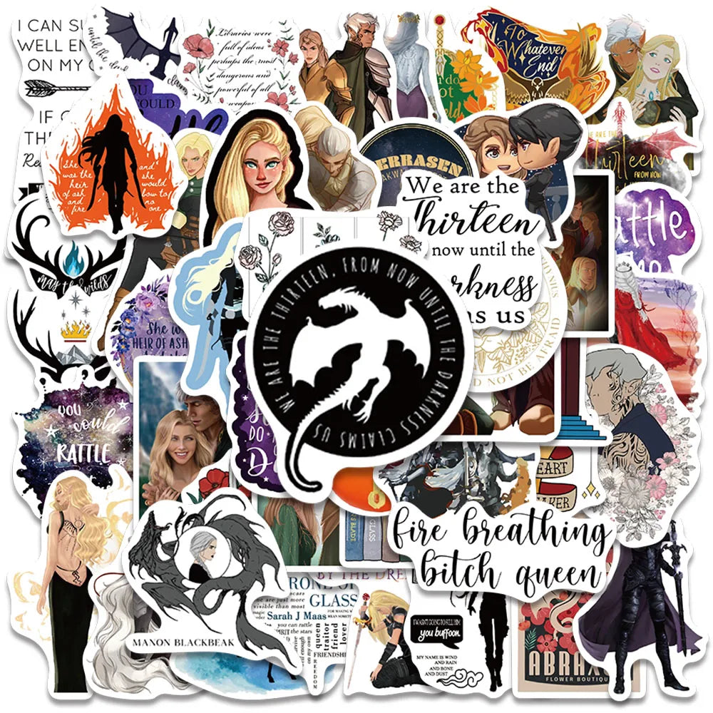 50pcs Throne Of Glass Stickers