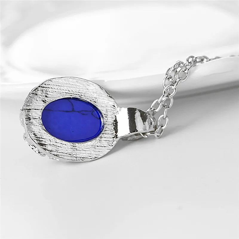 The Vampire Diaries Vintage Katherine's Lapis Lazuli Pendant Necklace