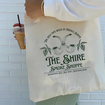 The Lord of the Rings The Shire Smoke Shoppe Tote Bag