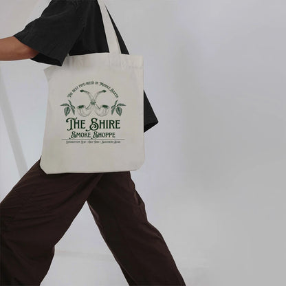 The Lord of the Rings The Shire Smoke Shoppe Tote Bag