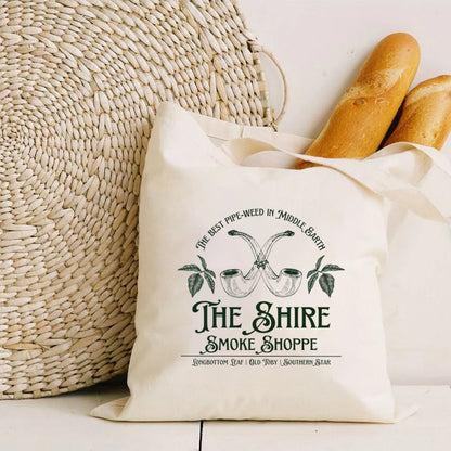 The Lord of the Rings The Shire Smoke Shoppe Tote Bag