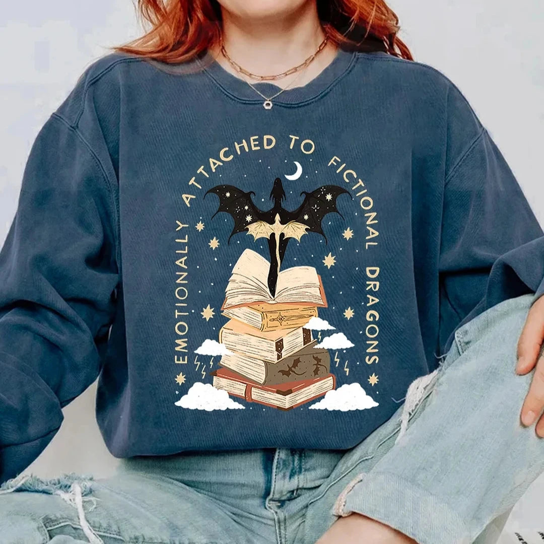 Fourth Wing Emotionally Attached Sweatshirt