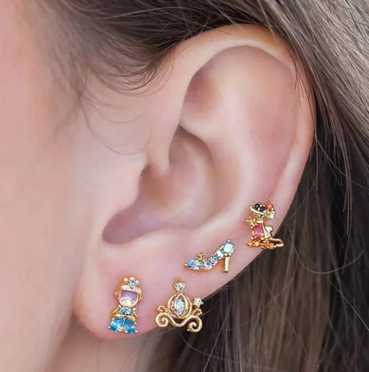 Disney Princess Cinderella 4pcs Earrings