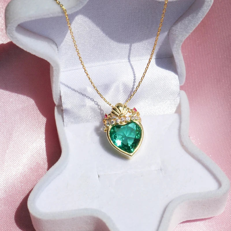 Disney Princess Ariel Crown Heart Necklace