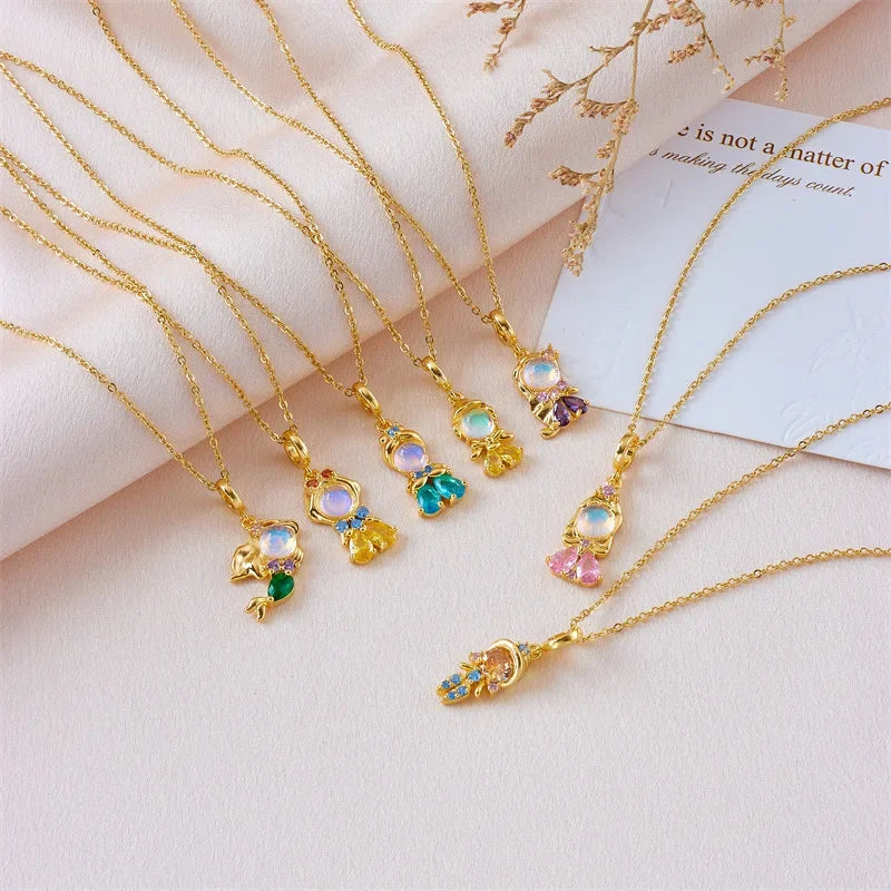 Disney Princess Fairy Tales Pendant Necklaces