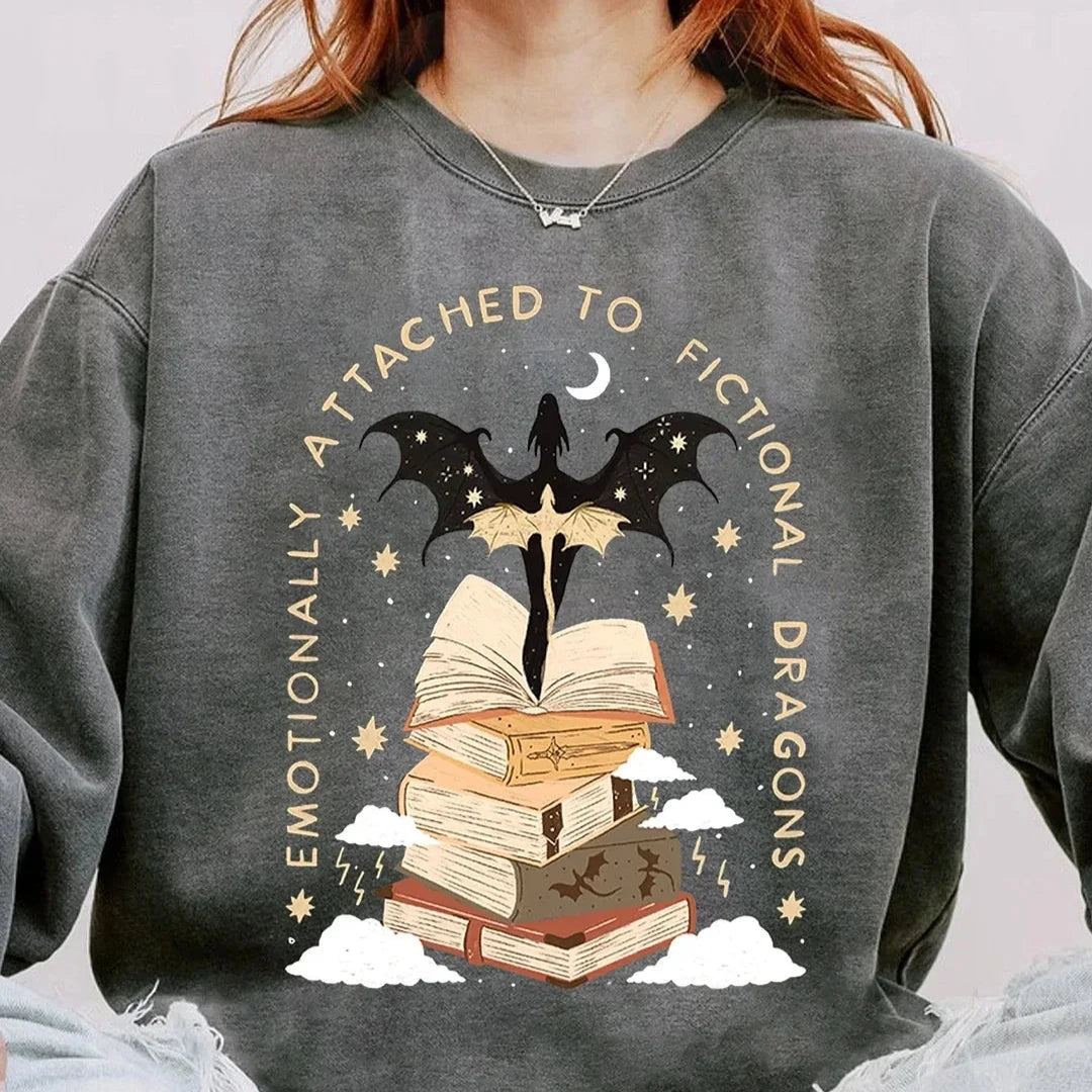 Fourth Wing Emotionally Attached Sweatshirt