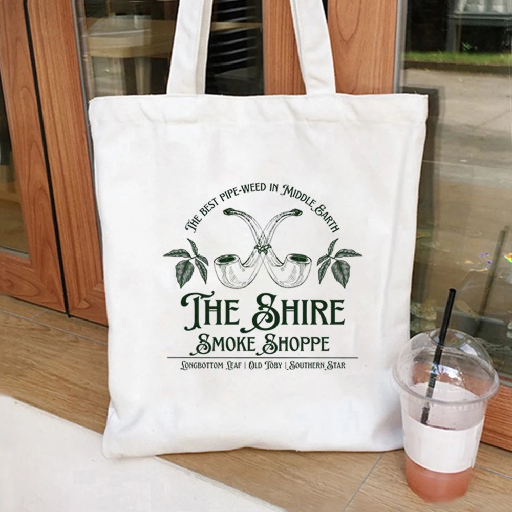 The Lord of the Rings The Shire Smoke Shoppe Tote Bag