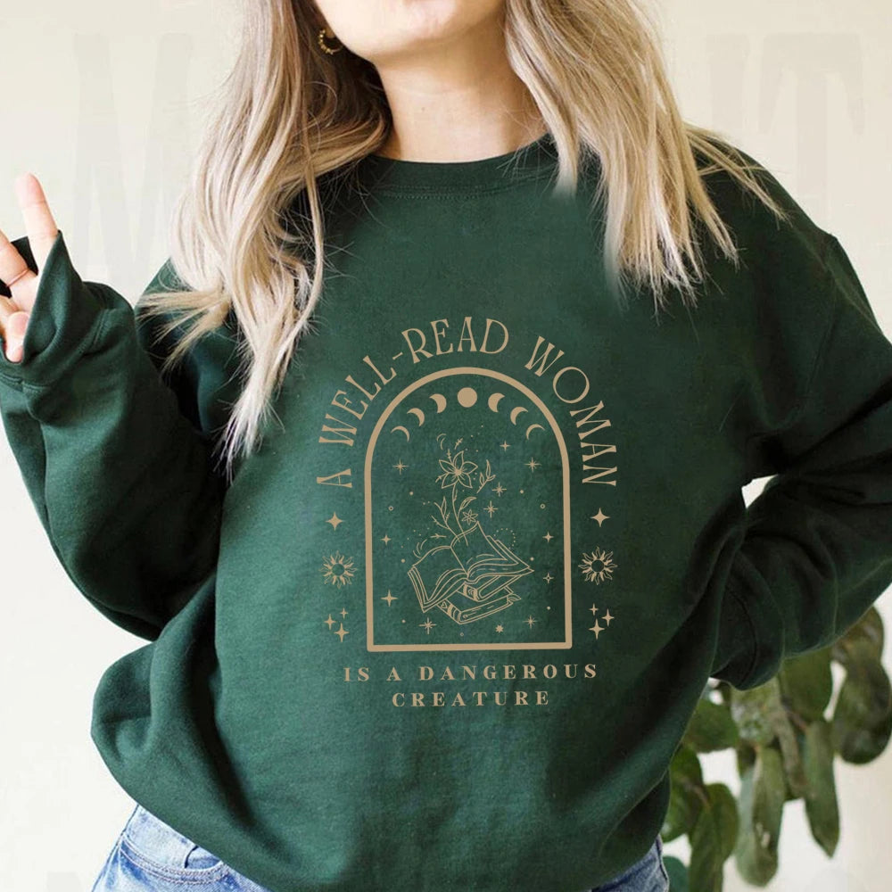 A Well-Read Woman Is A Dangerous Creature Sweatshirt