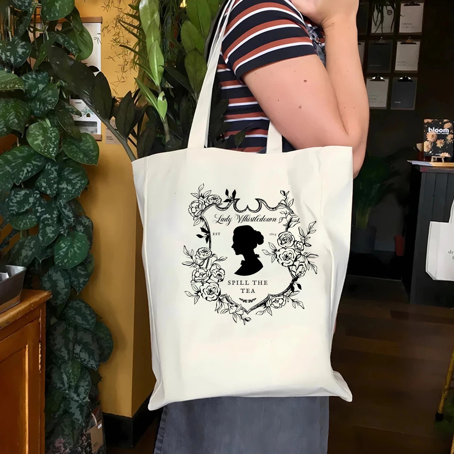 Bridgerton Lady Whistledown Spill The Tea Tote Bag