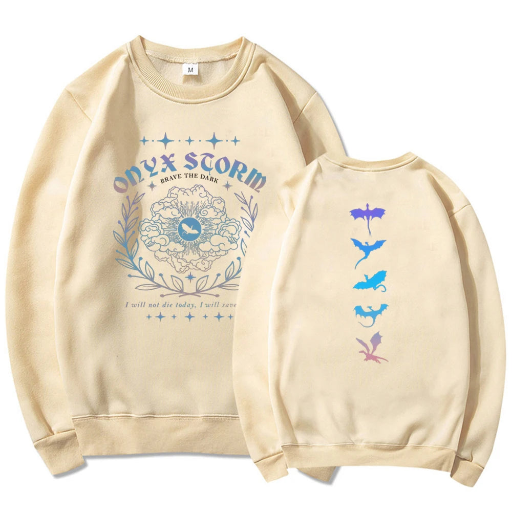 Fourth Wing Onyx Storm Brave The Dark Sweatshirt