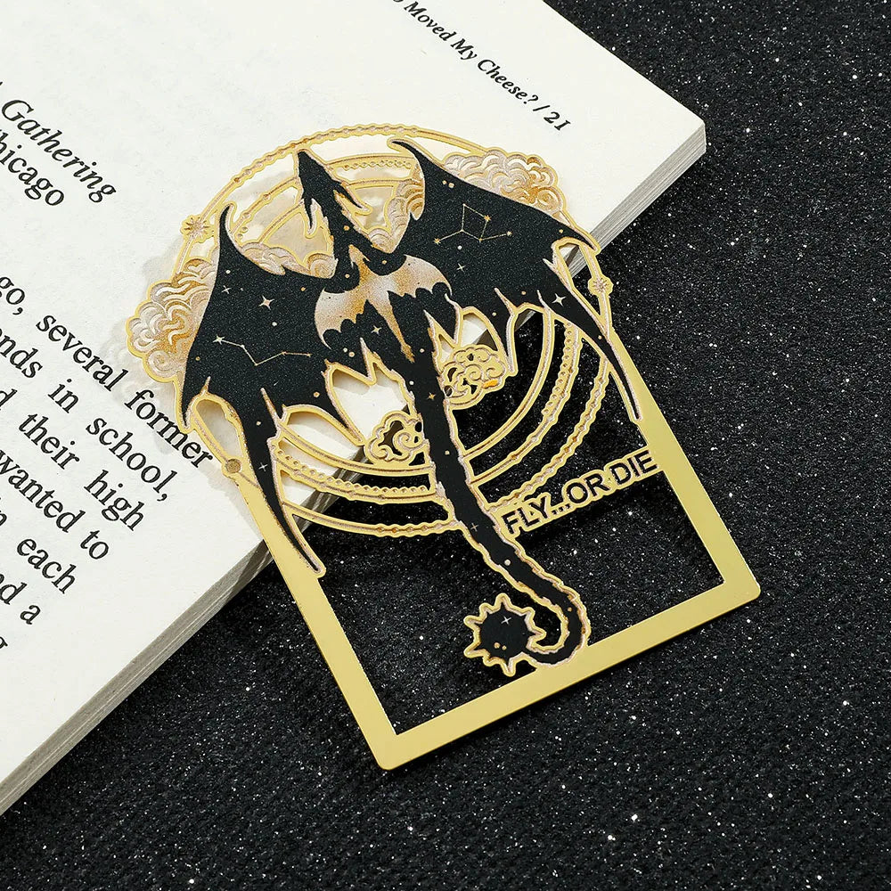 Fourth Wing Fly or Die Metal Bookmark