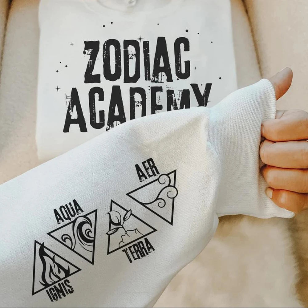 Zodiac Academy Ignis Aqua Terra Aer Sweatshirt